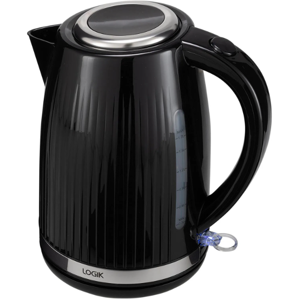 Logik Plastic Kettle - Black